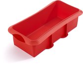 Lékué Cakevorm Rechthoek 28 cm - Siliconen - Red
