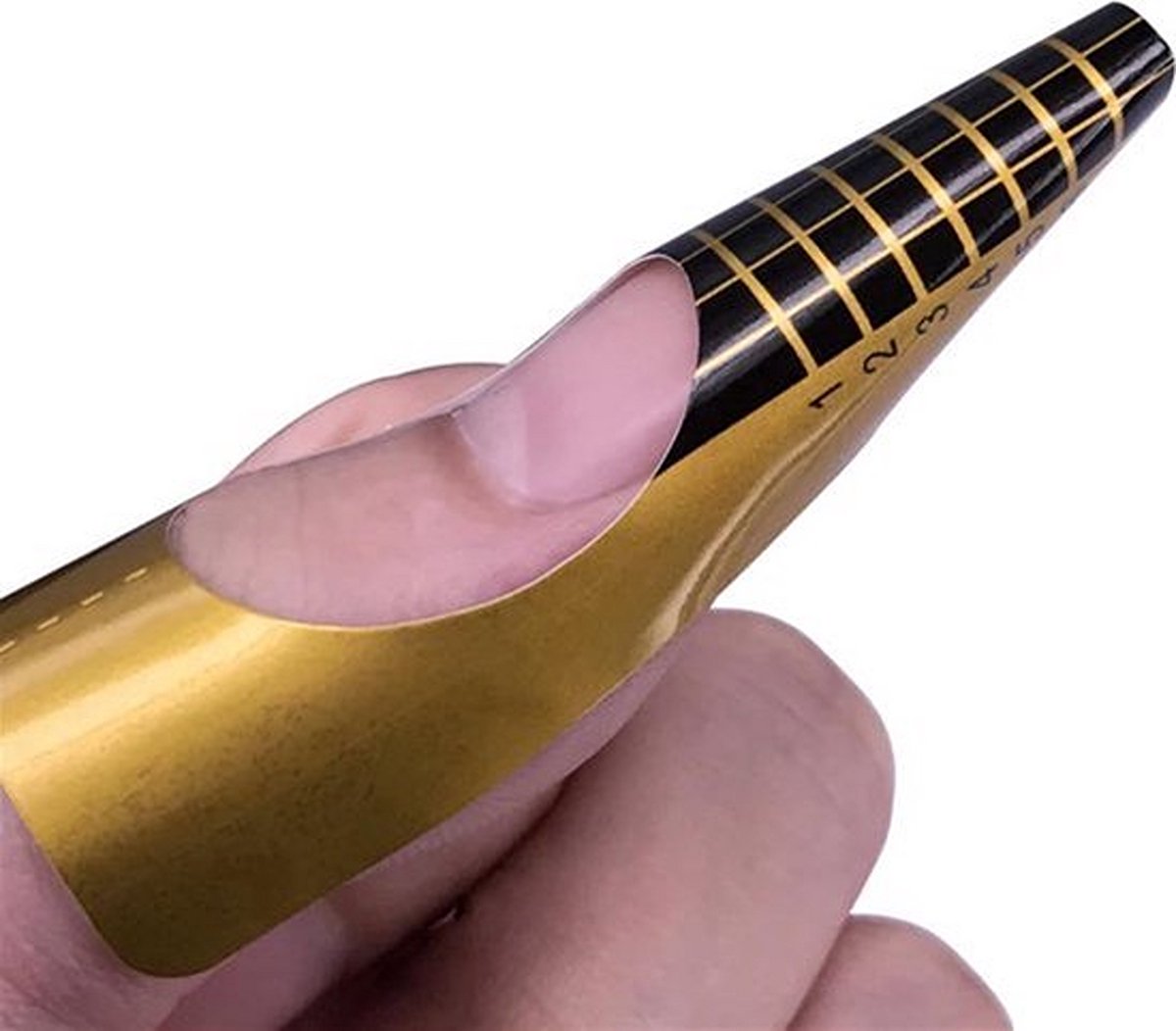 Goedkoopste Knaak Nagel sjablonen - Nail Art - French Manicure - Goud - 100 stuks