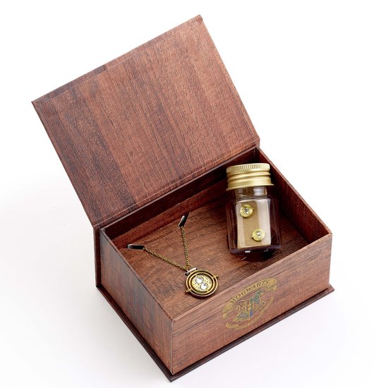 The Carat Shop - Harry Potter - Hermelien Toverdranken Collector Gift Box met Time Turner Halsketting en Oorbellen