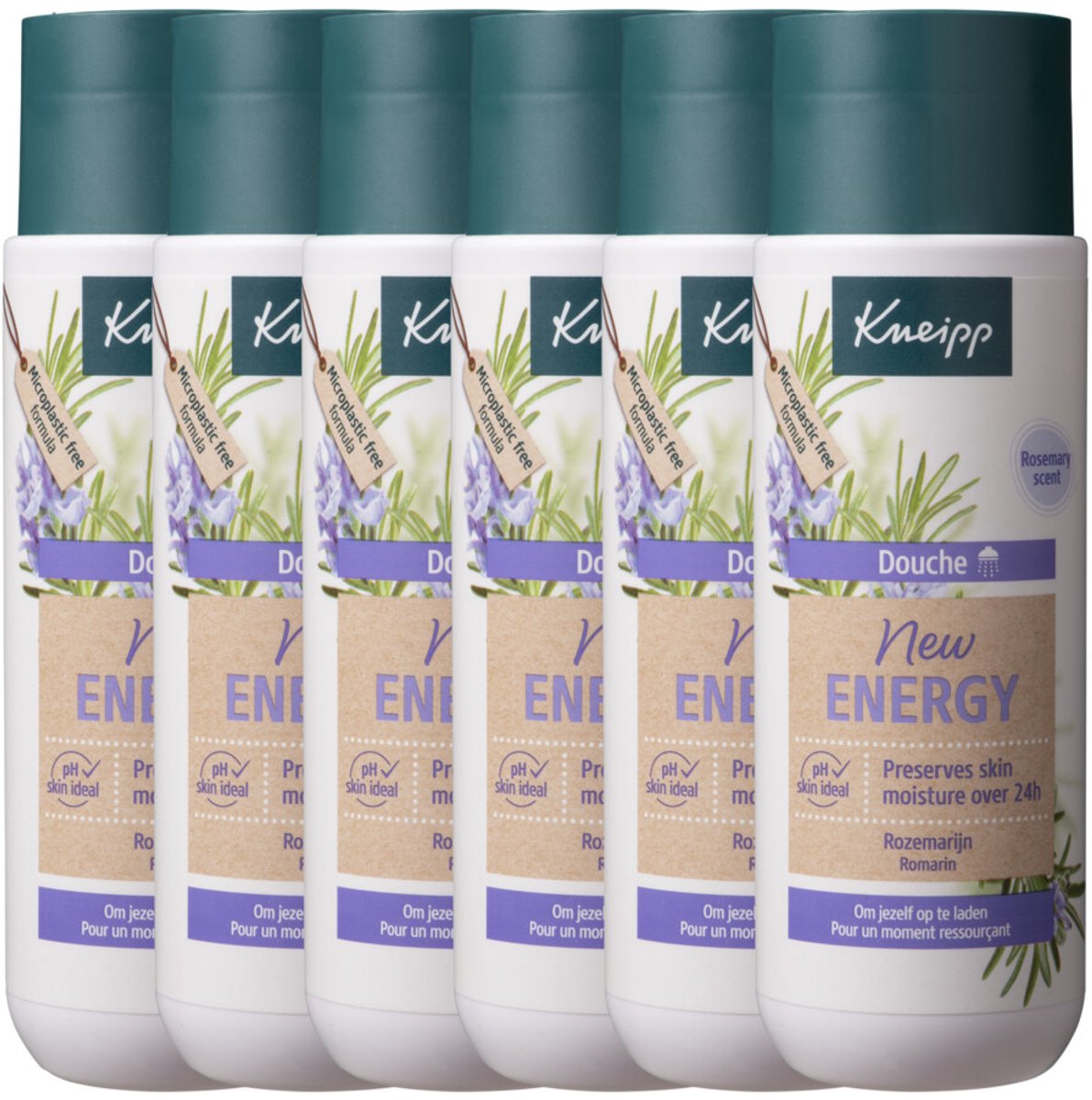 6x Kneipp Douche New Energy 200 ml