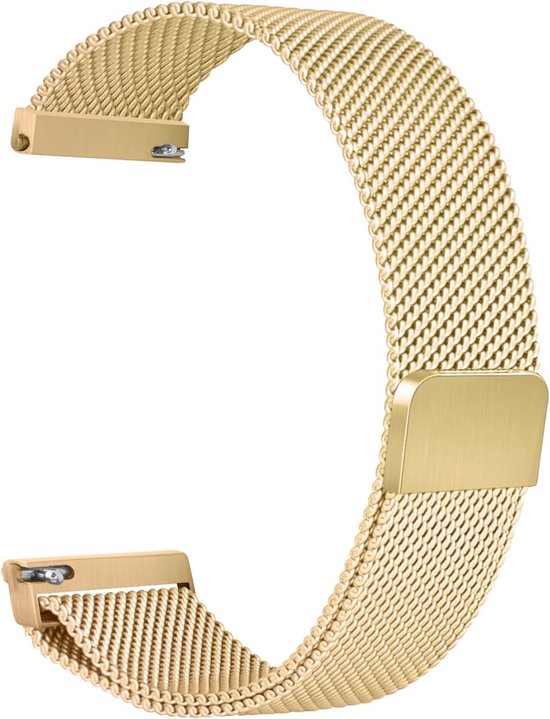 Premium Milanese Magnetische Bandje Goud geschikt voor Garmin Instinct 1 & 2 & 2 Solar / Instinct 3 & E 45mm / Tactix 8 47mm / D2 Delta & Mach 1 – Verstelbaar, Ademend & Stijlvol