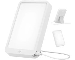 Nextora Daglichtlamp - Daglichtlamp hobby - Daglicht Bureaulamp - Sad Lamp - 3 Standen - 10.000 Lux - Zonlicht Lamp - Wit