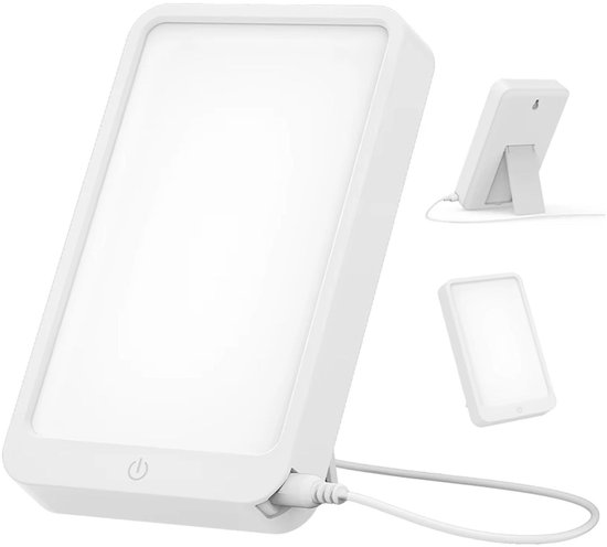 Nextora Daglichtlamp - Daglichtlamp hobby - Daglicht Bureaulamp - Sad Lamp - 3 Standen - 10.000 Lux - Zonlicht Lamp - Wit