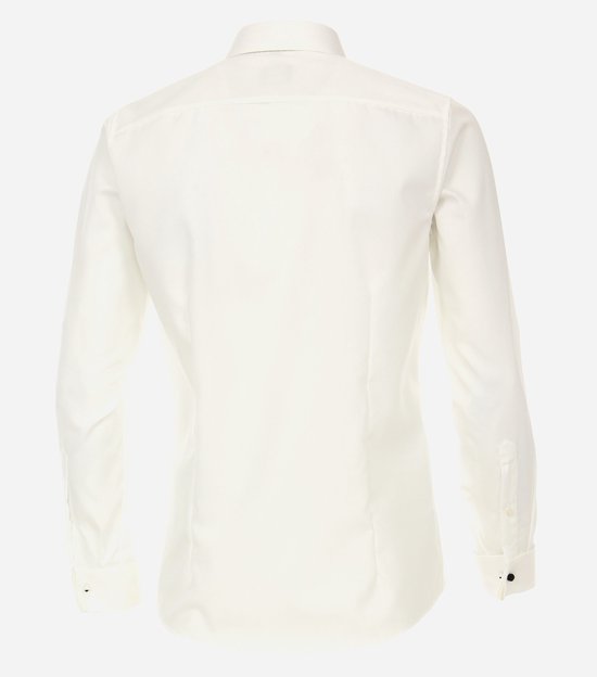 Chemise VENTI modern fit - popeline - beige avec double manchette - Sans repassage - Taille de col : 37