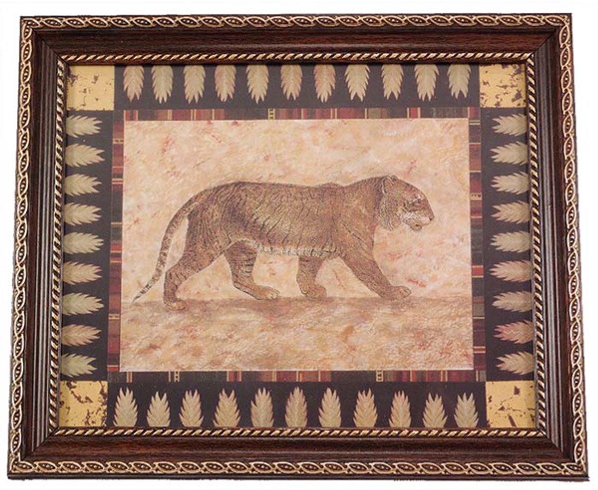Tijger schilderij - 24 cm x 29 cm