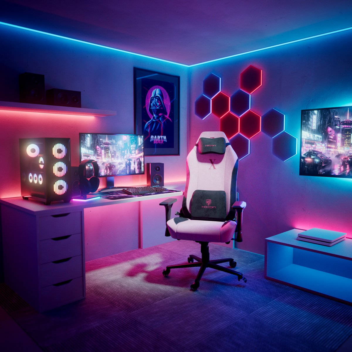 Gamestoel - Gamingstoel - Game Stoel - HICON Chairs Apex - afbeelding 3