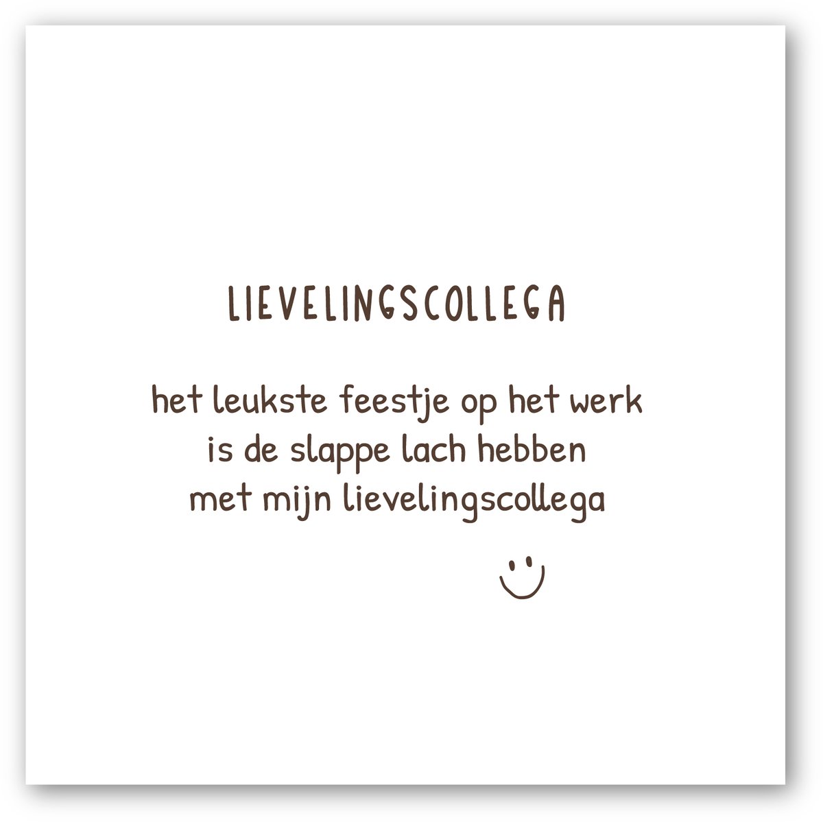 Forex tegeltje | In geschenkverpakking | Lievelingscollega | winkeltjevananne.nl