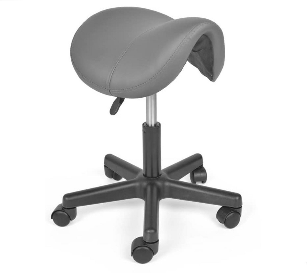 ApexArte® Zadelkruk op Wielen - Kapperskruk Ergonomisch - Tabouret