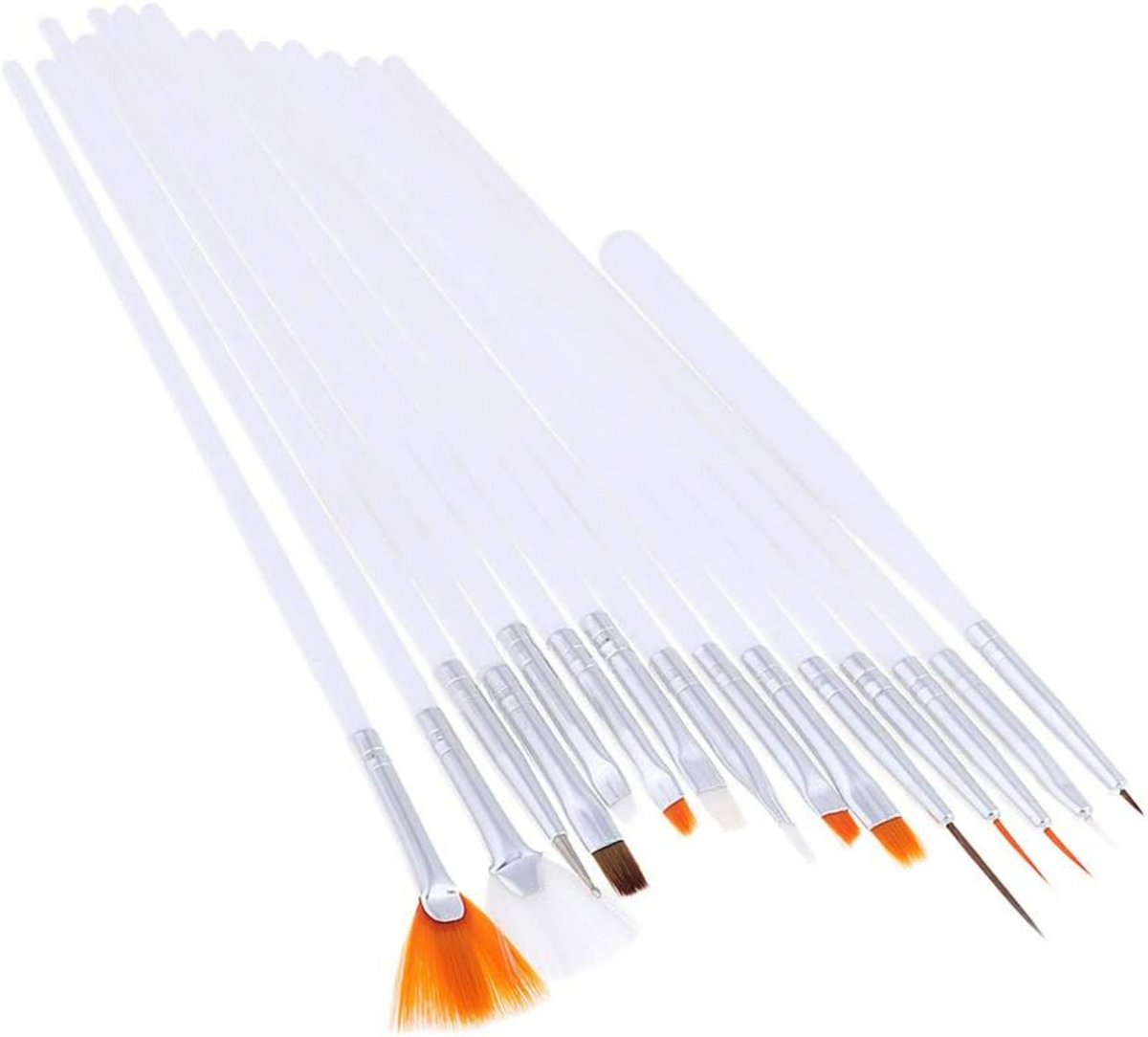 Goedkoopste 15 Delig - Nailart Penseel Set - Nagel Art Pennen - Nail art tools- Nagel Kwast - LOUZIR