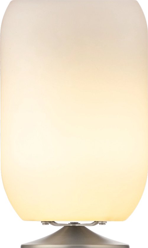 Kooduu Atmos - Wijnkoeler - Bluetooth Speaker - LED Lamp - Zilverkleurig - 35 cm - Dimbaar - Tafellamp - Oplaadbaar - Party Speaker - Speakerlamp van Merkloos — afbeelding 2