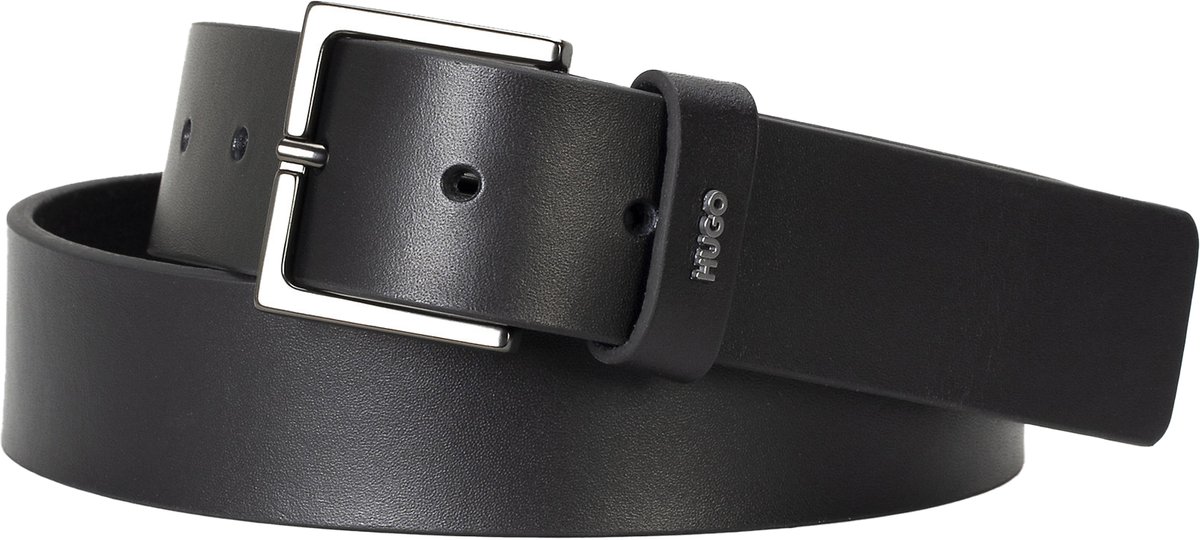 HUGO leren heren riem - zwart
