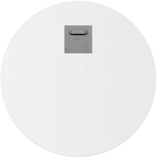 Bereklauw Nature - Plante - Séchée - Fleurs - Peinture sur Glas rond - Diamètre 50 cm