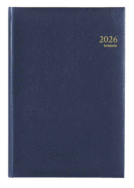 Brepols bureau agenda 2026 - OMEGA [0.030] - LIMA - Bureau agenda - 1 week op 2 pagina's - Weekoverzicht - Blauw - 21 x 29 cm