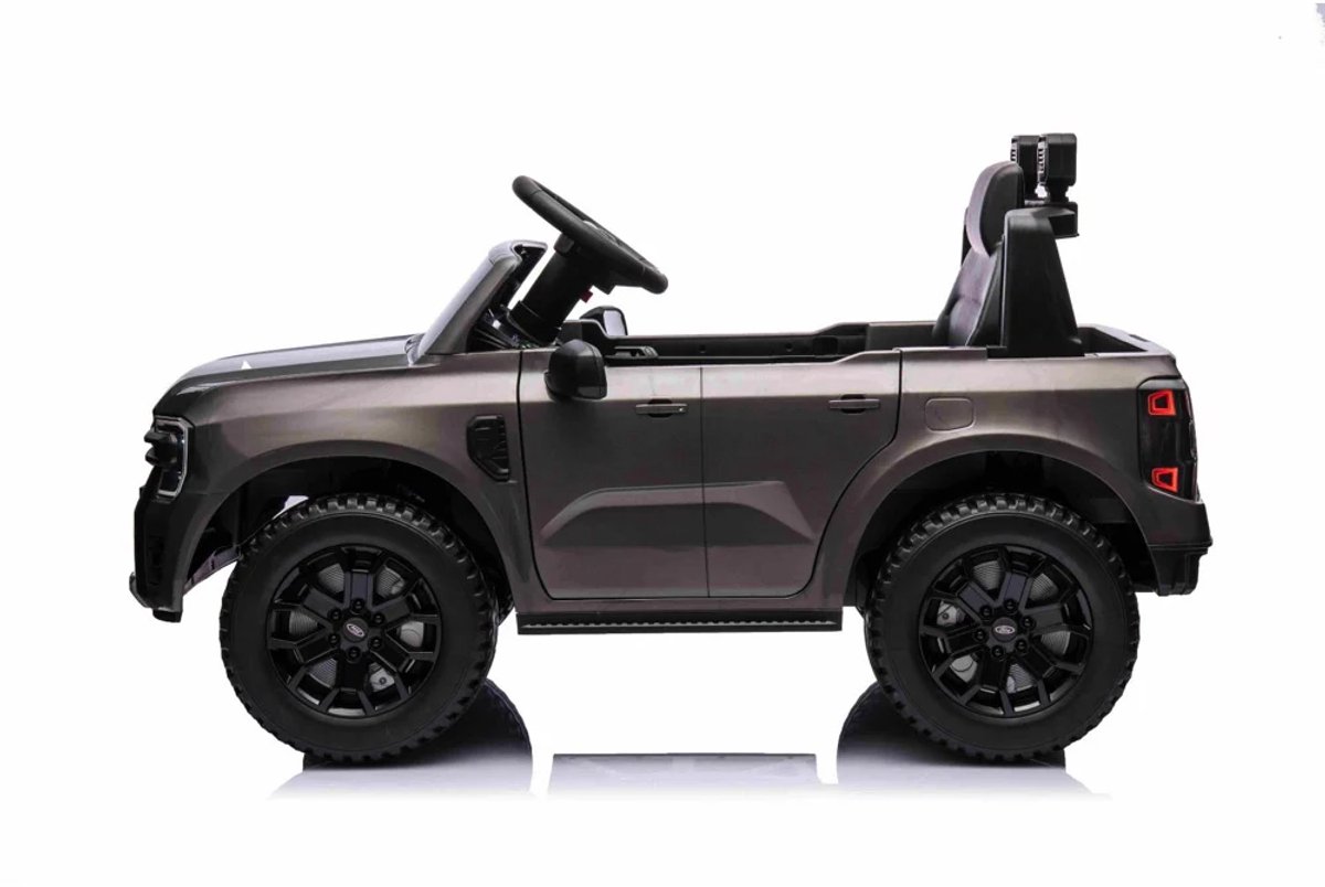 Ford Ranger, 12 volt elektrische kinderauto met rubberen banden, leder zitje en meer!