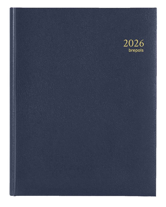 Foto: Brepols bureau agenda 2026 timing 0 136 lima bureau agenda 1 week op 2 pagina s weekoverzicht blauw 17 1 x 22 cm