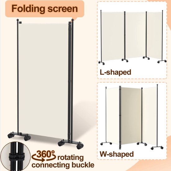 Japans Kamerscherm Zwart – Shoji 4 Panelen | Luxe Houten Roomdivider 180 cm