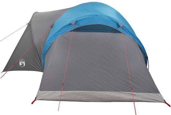 vidaXL Koepeltent - 6-persoons - Waterdicht - Blauw Kampeer Tent - Tent Kopen - Familie Tent - Zes Persoons Tent - Waterdicht Tent van Vidaxl — afbeelding 3