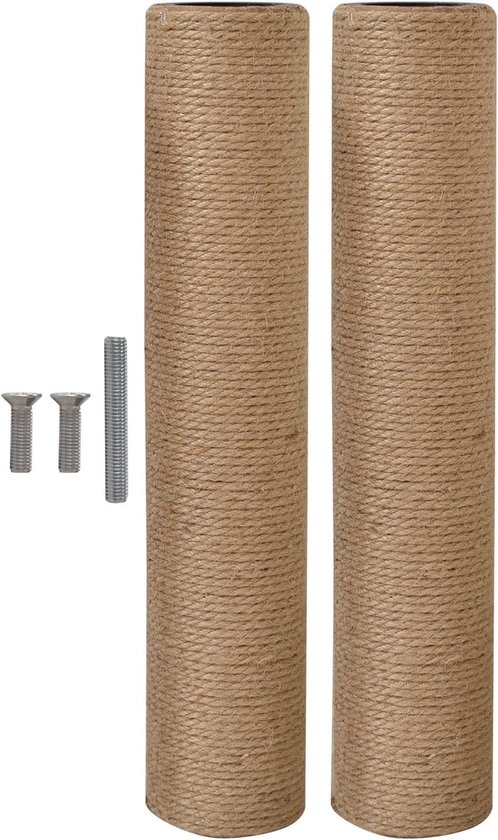 Vervangende krabpalen voor kattenboom krabpaal katten paal met schroeven BASIC/2 stuks/405 cm M10 (1031) - M8 M10 variatie
