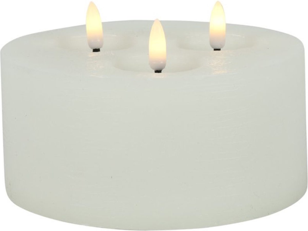 Countryfield Led Stompkaars Rustiek Small Wit Ø 15 cm