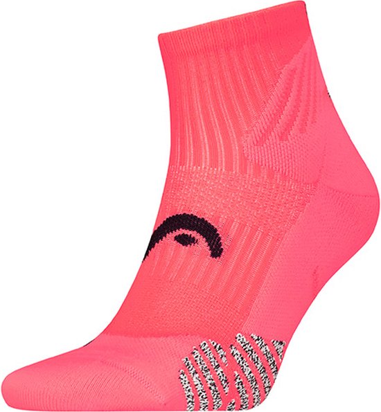 Chaussettes de padel HEAD Performance Quarter rose fluo - 35-38