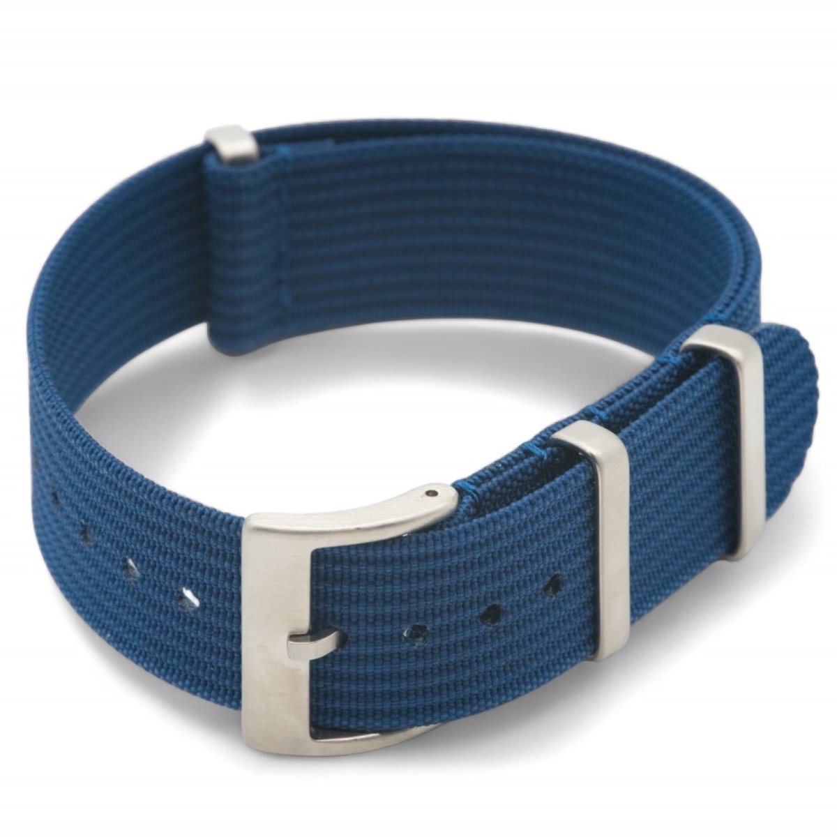 Watch Mates - Premium NATO Strap - Nylon - Blauw - 20 mm - Gratis Tool Pushpins