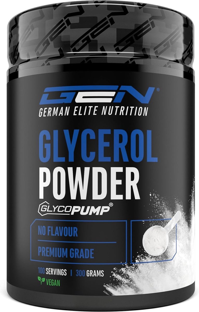 GlycoPump® - 300 g - Zuiver glycerolpoeder met 65% glycerol - zonder toevoegingen - Neutrale smaak - Ideaal als booster voor kracht- en duursporters - Veganistisch