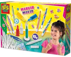 foto van SES Creative - Hobby Pink - Viltstift Lab - Knutselen Meisjes - Zelf Samenstellen - 15 Stiften - Vanaf 5 jaar