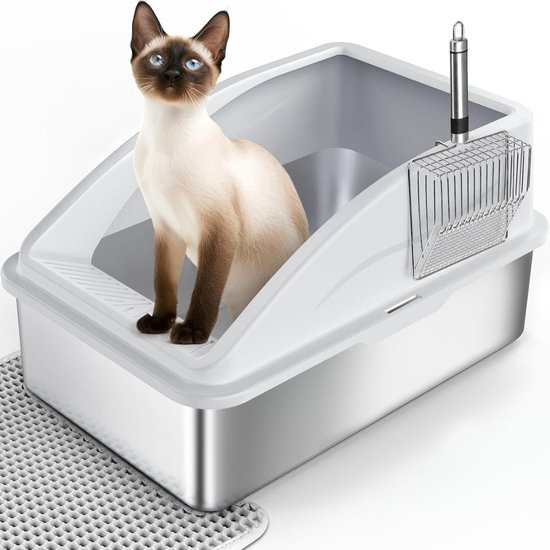 Memphis Cat Toilet Corner Toilet XXL Scale Toilet Black Memphis Cat Toilet Corner Toilet XXL Scale Toilet Black