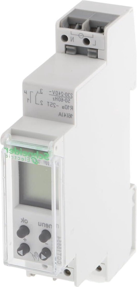 Programmeerbare Digitale TIJDSCHAKELAARS 24H/7D 18MM 1 CHAN Wit Schneider - Tijdschakelaar Programmeerbaar