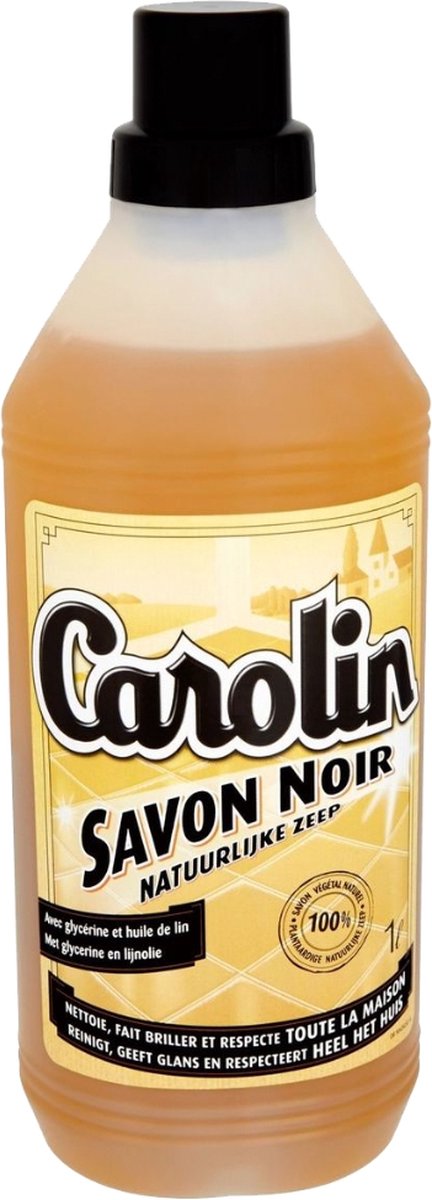 Carolin - Savon Noir - Vloerreinigingsmiddel - Natuurlijke Zeep - 1 L - Voordeelverpakking - 2 stuks