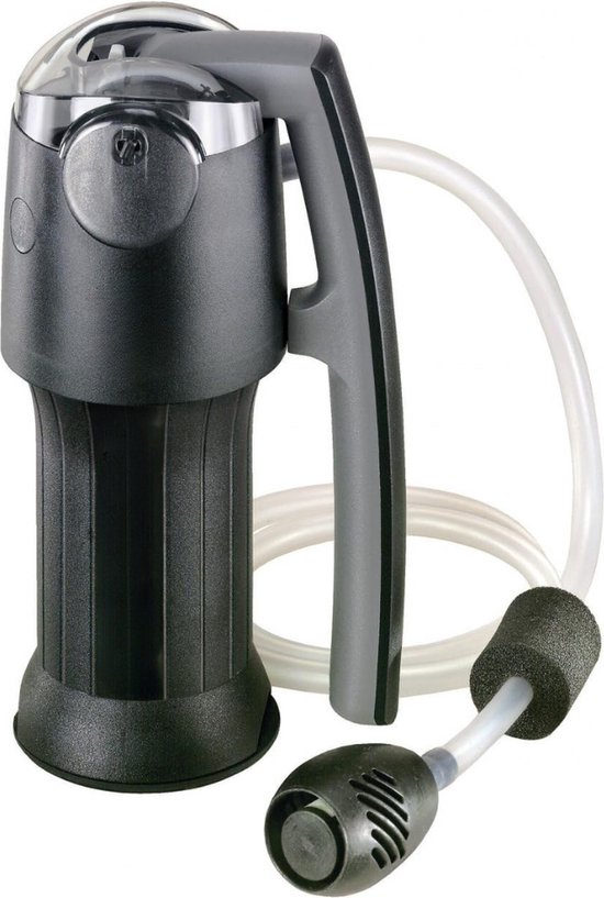 Krachtige waterfilter survival – 2000ML – handformaat – zwart