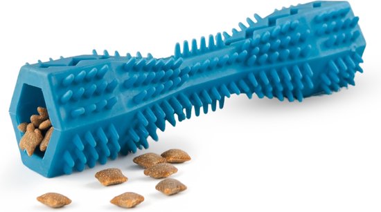 Bâton à mâcher VSpecial - jouet à mâcher - os à mâcher - bâton à mâcher - speelgoed pour chien - caoutchouc - caoutchouc jouet pour chien - taille SM - barre de jeu - bleu