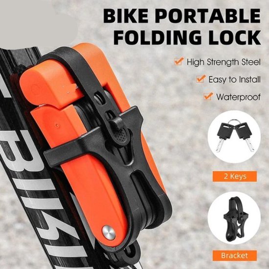 NDakter Fietskettingslot, 5-cijferige combinatie hoog beveiligd fietsslot, 3,2 voet beveiliging resettable zware fietssloten voor fiets, scooter, e- bike, motorfiets, deur, poort, hek, zwart