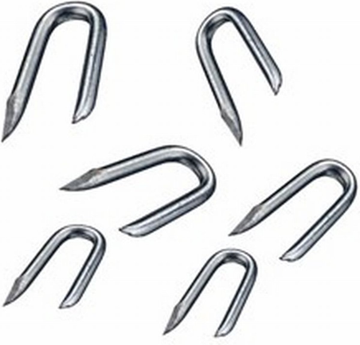 Draad kram. 2.4 x 25mm. lang. verzinkt. 400 gram. Homefix.