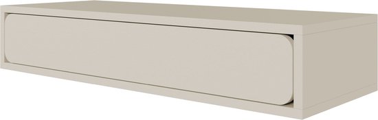 Selsey WUWU - Hangende wandconsole met lade, greige, 90 cm