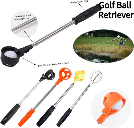 Livano Golfbalhengel - Golfhengel - Uitschuifbaar - Ball Retriever - Golf Accessoires - Wit van Livano — afbeelding 2