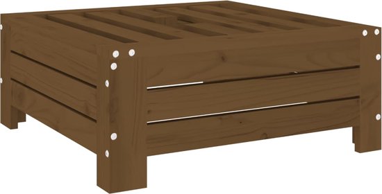 The Living Store Parasolvoetbedekking massief grenenhout honingbruin - Parasol Voet Deksel - Parasolhoesje - Houten Tafel - Buitentafel - Balkon Meubilair
