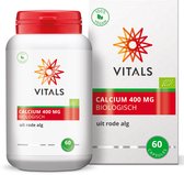 Vitals Calcium Biologisch 400 mg - 60 capsules - mineralen. Calcium uit biologische rode alg.