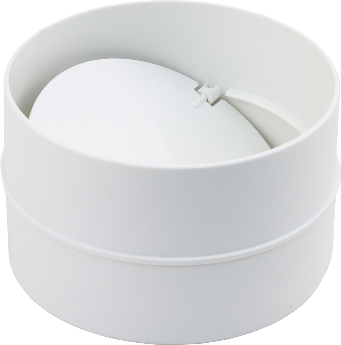 Starx buisverbinder met terugslagklep Ã¸125 mm wit