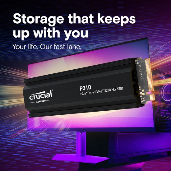 Crucial P310 1 TB M.2 PCI Express 4.0 NVMe van Crucial — afbeelding 3