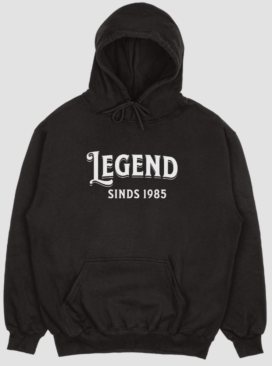 Legend Sinds 1985 Hoodie - Maat S - Verjaardag en feest cadeau - Kado tip - Trui - 40 jaar cadeau - 40 jaar - Hoodie - 1985 - Heren