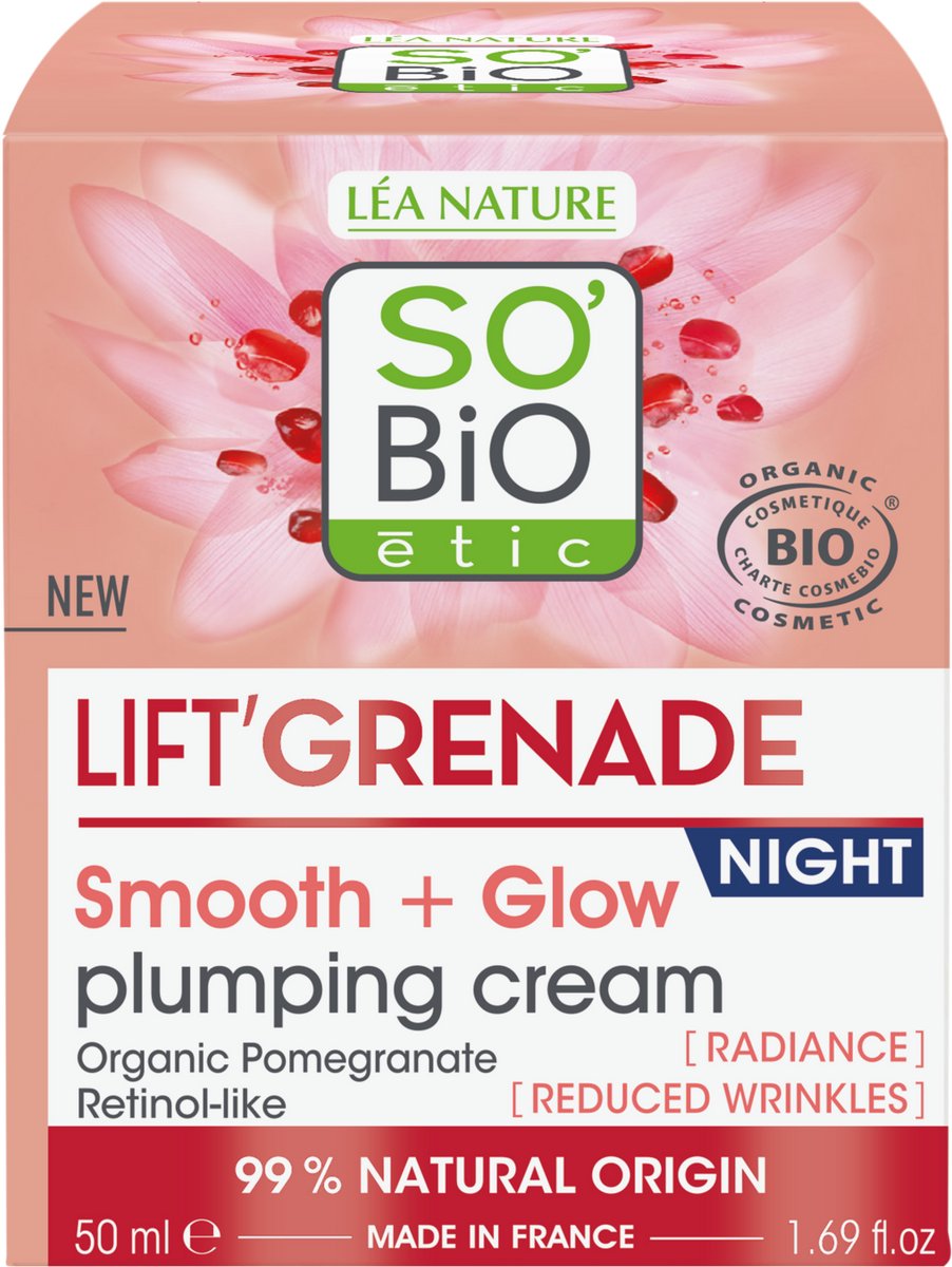 SO’BiO étic Lift grenade night cream 50 ml