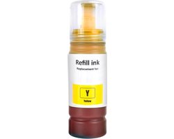 Huismerk geschikt voor Epson 102 XL Geel Inkt - Geschikt voor EcoTank ET-2750 - ET-2851 - ET-3700 - ET-3750 - ET-3850 - ET-4750 - ET-4850 - ET-4856