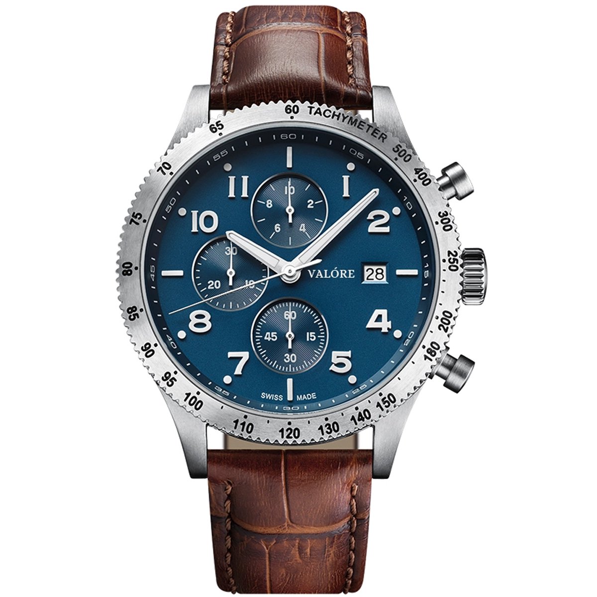Valóre wearables - Imperiale - blue - herenhorloge - Swiss Made - K1 gehard mineraalglas met saffiercoating - 42mm