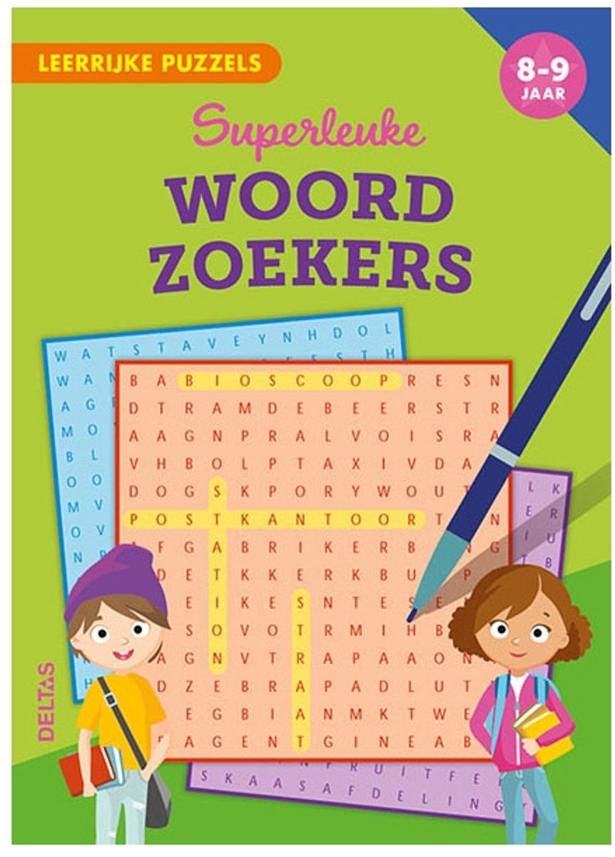 Leerrijke puzzels - Superleuke woordzoekers 8-9 jaar - woordzoeker
