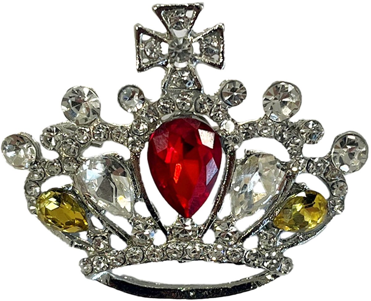 Oeteldonk pin - Kroon met diamanten