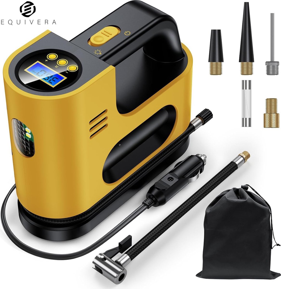 Equivera Autobanden Pomp - Autobanden Compressor - Autobandenpomp - Auto Banden Pomp
