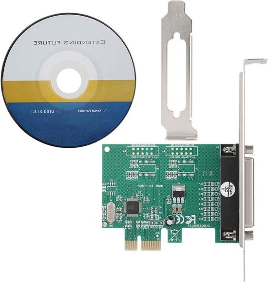 PCIe Kaart Met Seriële En Parallelle Poort Pci Express Combo Adapterkaart Met 1x Db25 Parallelle Poort 1x Rs232 Serial Port Controllerkaart Pcie Printerkaart Pex1s1p950 Art Pex1s1p950 Num 180482885