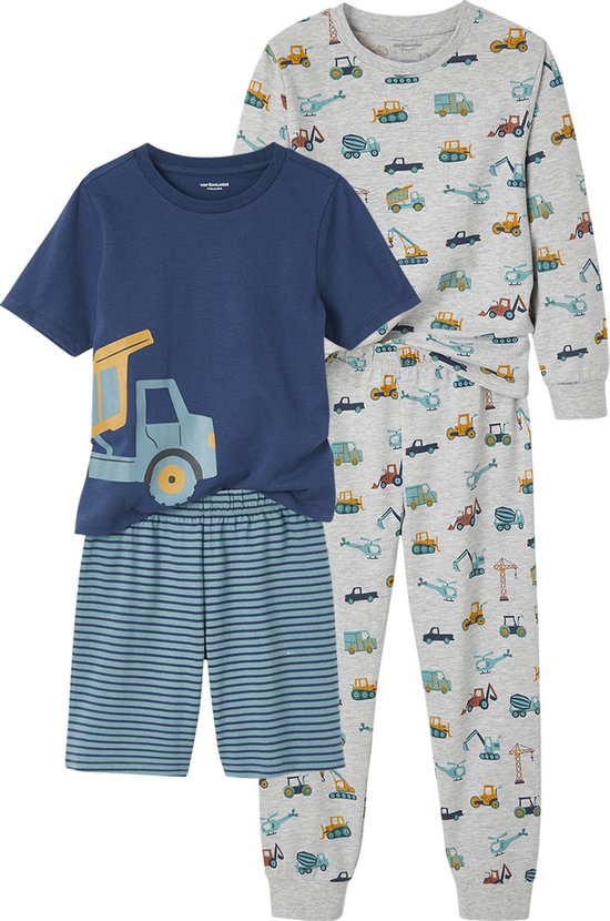 Vertbaudet Lot pyjama + pyjashort "chantier" garçon
