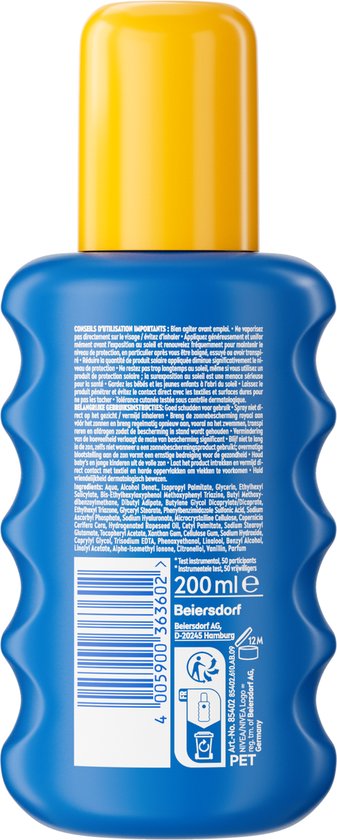NIVEA SUN Protect & Hydrate Zonnebrand Spray - SPF 30 - Zonnespray - Beschermt en hydrateert - Met Vitamine E - 200 ml